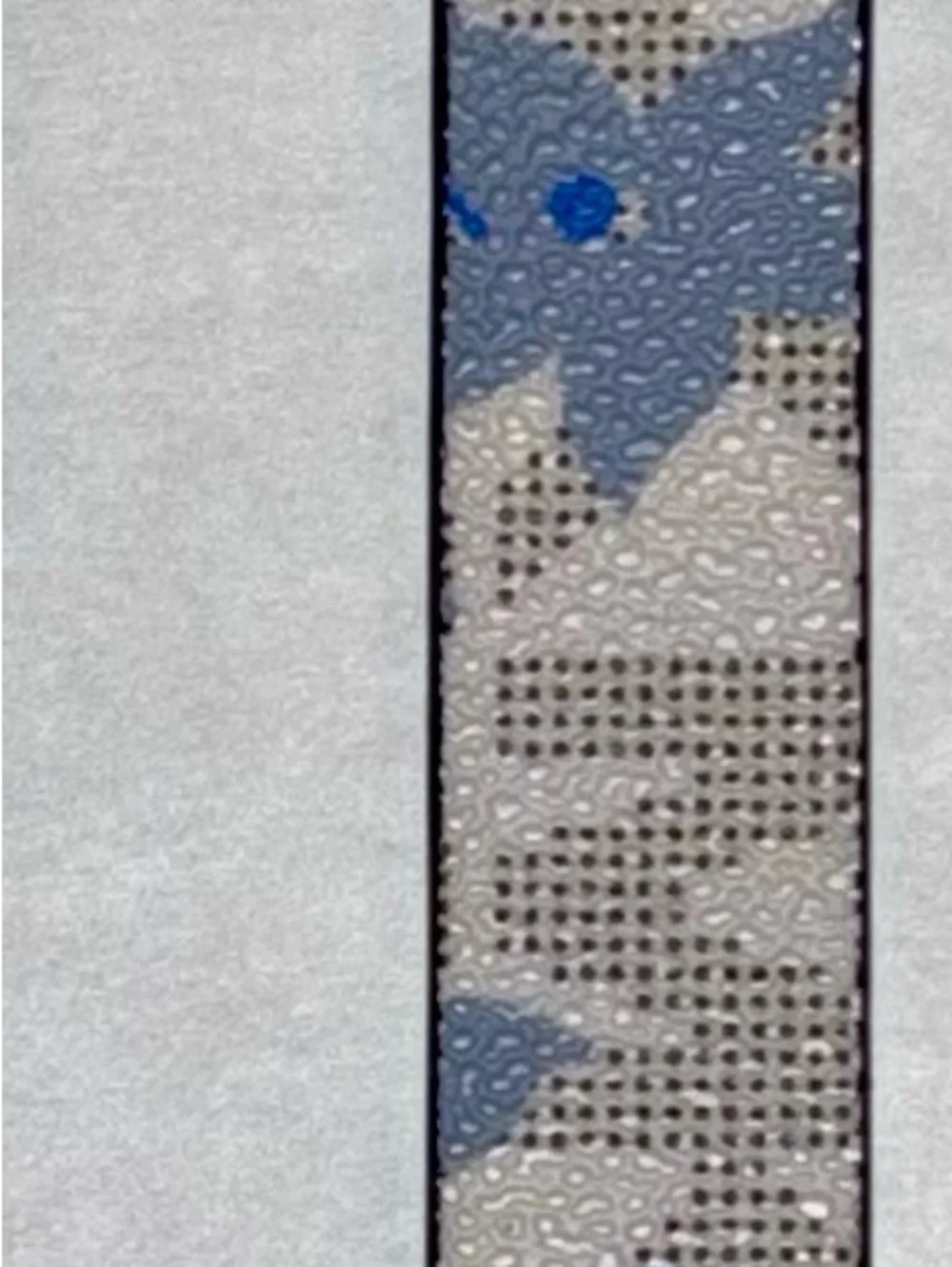 Michael Kors Beige and Blue Floral Print Belt Strap
